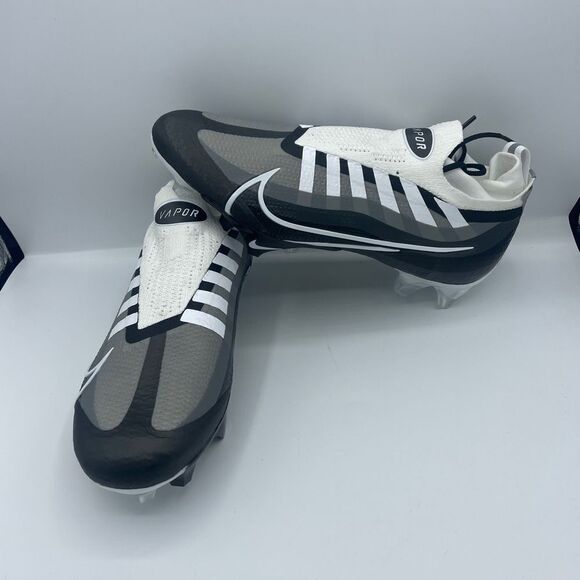 Nike Vapor Edge Elite 360 Football Cleats DQ3558-001 Black White Size 8 NEW - Picture 1 of 5